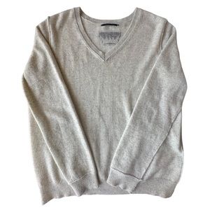 BRAZEAU TRICOT Cashmere High V Crown Sweater New Size 3